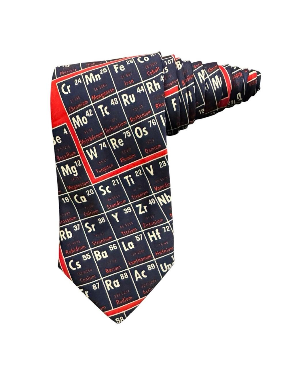 Ralph Marlin Periodic Table Of Elements Science Novelty Necktie Polyester